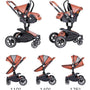 leather baby stroller