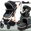  Black/Gold - Car Seat Included