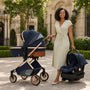 Maternity Miracles Luxury 3-in-1 Stroller Travel System with bassinet, infant car seat and ISOFIX base