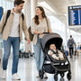 Maternity Miracles stroller for traveling with a newborn