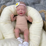 Mini 30CM Bebe Reborn Baby Dolls Salia Cute Palm Doll Soft Cloth Body 3D Skin Visible Veins Collectible Art Doll Gift For Girls-Maternity Miracles - Mom & Baby Gifts