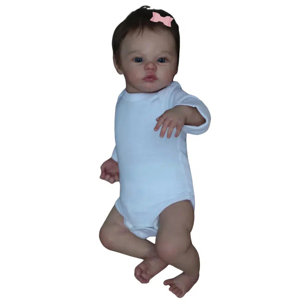 43CM Full Body Silicone Vinyl Reborn Meadow Boy Dolls Girl Lifelike Newborn Doll Flexible 3D Skin Tone with Veins Premie Toy-Maternity Miracles - Mom & Baby Gifts
