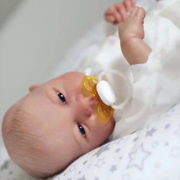 43CM Lifelike Finished Reborn Baby Dolls Levi Awake 3D Painted Skin Realistic Newborn Size Doll Toy Figure Gift For Girls-Maternity Miracles - Mom & Baby Gifts
