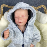 43CM Reborn Baby Doll Full Silicone Vinyl Body Boy Or Girl Washable Newborn Baby Doll 3D Skin Tone Visible Veins Dolls Gift-Maternity Miracles - Mom & Baby Gifts