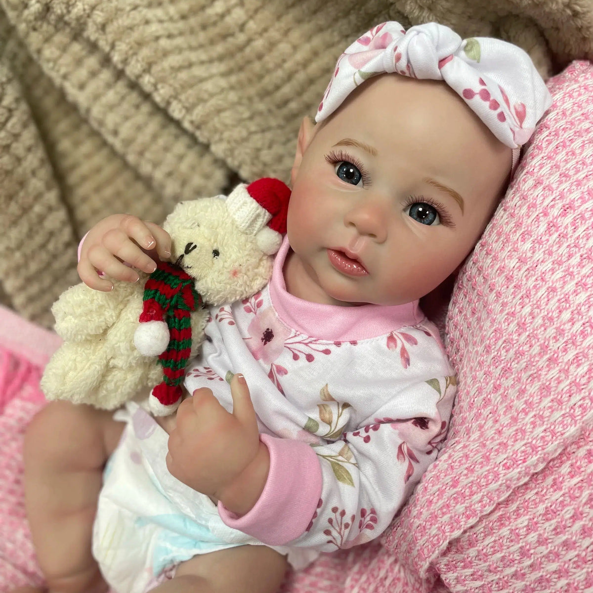 18Inch Lifelike Full Body Silicone Vinyl Girl Raven Washable Reborn Baby Doll With Painted Hair Bebe Reborn Toys Christmas Gift-Maternity Miracles - Mom & Baby Gifts