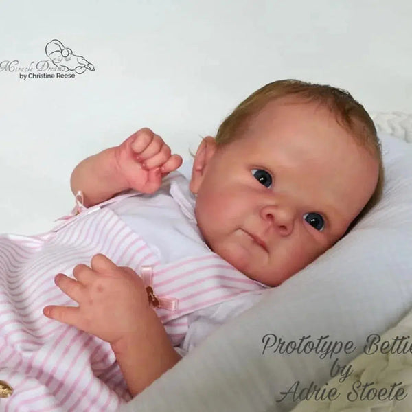 MRB 18 inch Already Painted Reborn Bettie Doll Kits With Eyelashes Vinyl Reborn Unassembled DIY Doll Kit Mold Gift for Children-Maternity Miracles - Mom & Baby Gifts