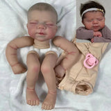18 Inch Reborn Pascale 3D Painted Skin Kit With Rooted Eyelashes and Cloth Body Unassembled Reborn Baby Doll Parts DIY Molds-Maternity Miracles - Mom & Baby Gifts