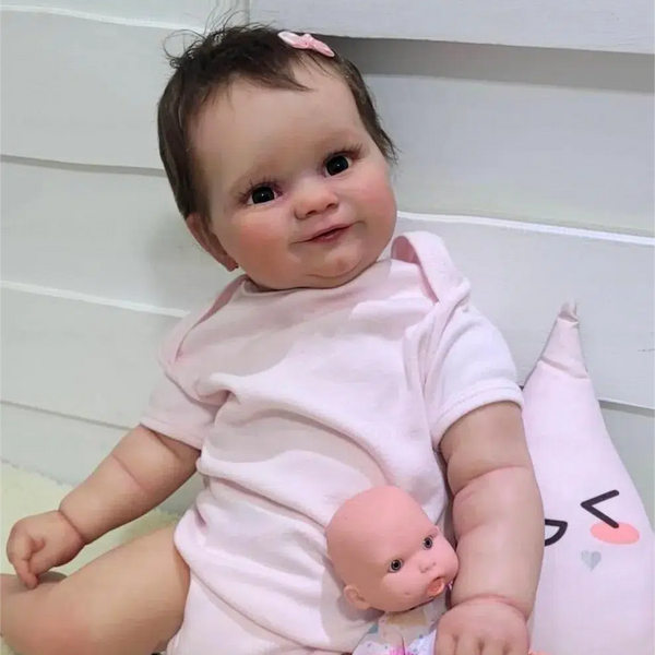 19 Inch Finished Reborn Baby Dolls Maddie Full Vinyl Girl Washable 3D Skin Visible Veins DIY Toys Figure for Girls Gift-Maternity Miracles - Mom & Baby Gifts