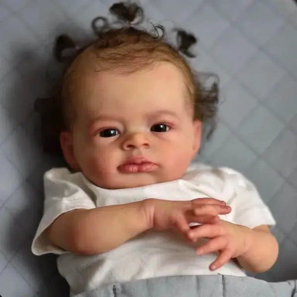 19 Inch Finished Reborn Baby Lanny Doll Lifelike Newborn Doll 3D Skin Visible Veins Baby Art Collectible Doll Gift For Girls-Maternity Miracles - Mom & Baby Gifts