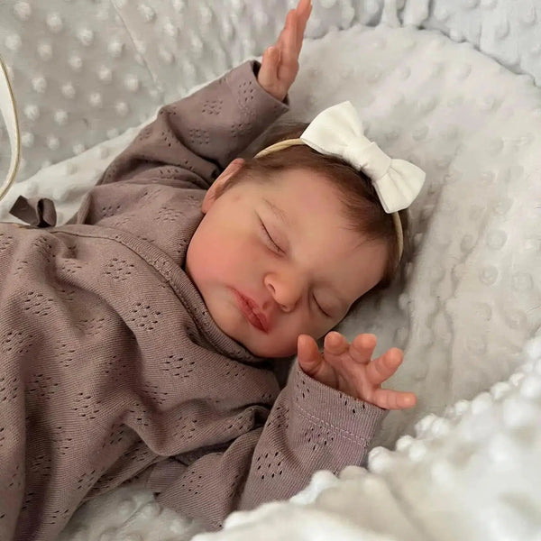 NPK19inch Newborn Baby Size Already Finished Reborn Baby Doll Laura 3D Skin Hand Detailed Painted Skin Visible Veins-Maternity Miracles - Mom & Baby Gifts