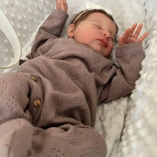 NPK19inch Newborn Baby Size Already Finished Reborn Baby Doll Laura 3D Skin Hand Detailed Painted Skin Visible Veins-Maternity Miracles - Mom & Baby Gifts