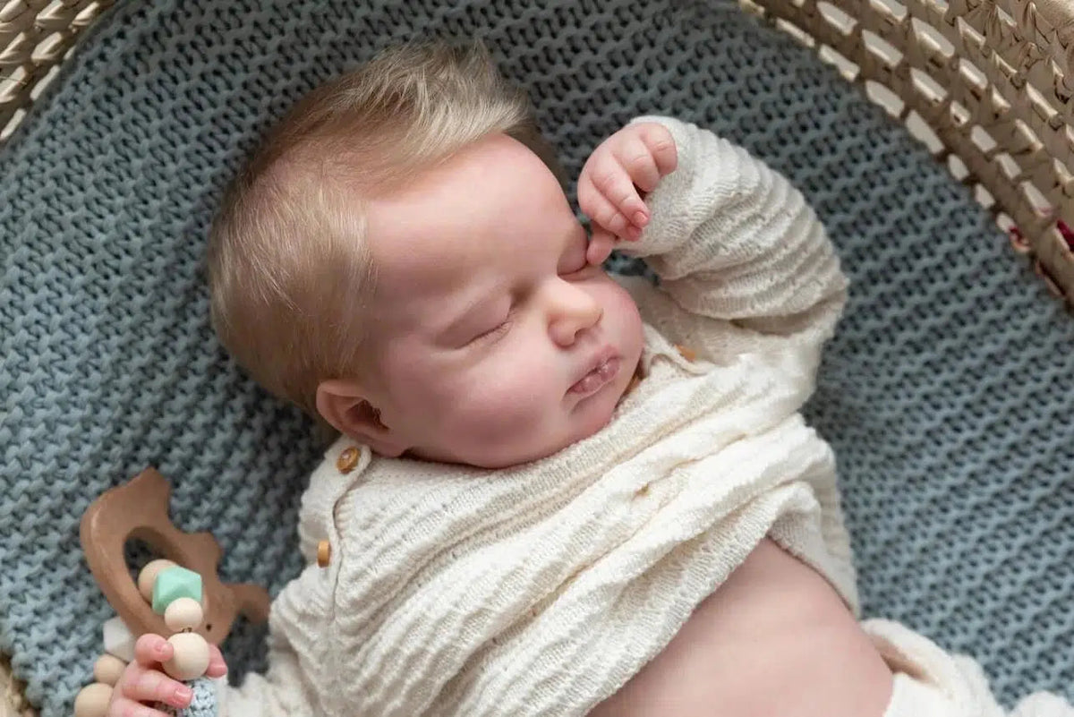 NPK 19inch Full Body Reborn Baby Doll Loulou Lifelike Soft Touch Cuddly Newborn Baby Doll Multiple Layers Painting 3D Skin-Maternity Miracles - Mom & Baby Gifts