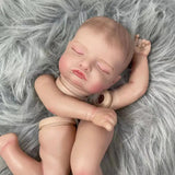 19 inch Painted Vinyl Reborn Doll Kit Rosalie Unassembled Lifelike Baby 3D Painting with Visible Veins Cloth Body Included-Maternity Miracles - Mom & Baby Gifts
