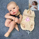 20Inch Already Painted Reborn Baby Kit LouLou Awake With Hair and Eyelashes 3D Painted Skin Unassembled DIY Handmade Doll Parts-Maternity Miracles - Mom & Baby Gifts