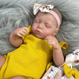 50CM Bebe Reborn Baby Dolls LouLou Sleeping Girl Lifelike Silicone Vinyl Newborn 3D Skin Visible Veins DIY Toys For Girls-Maternity Miracles - Mom & Baby Gifts