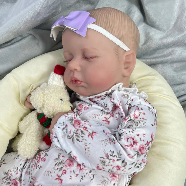 MRB 50CM Finished LouLou Reborn Dolls Lifelike Silicone Vinyl Newborn 3D Skin Visible Veins DIY Toys Christmas Gift For Girls-Maternity Miracles - Mom & Baby Gifts