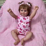 50CM Full Body Vinyl Girl Waterproof Reborn Doll Maddie Hand-Detailed Painting with Visible Veins Lifelike 3D Skin Tone Gift-Maternity Miracles - Mom & Baby Gifts