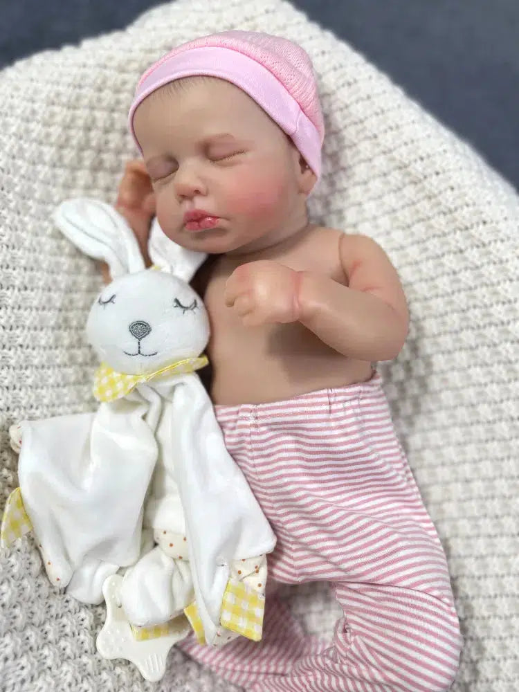 20inch LouLou Full Body Silicone Vinyl Washable Newborn Baby Doll Reborn Sleeping Flexible 3D Skin Tone with Visible Veins Doll-Maternity Miracles - Mom & Baby Gifts