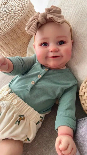 50CM Lifelike Reborn Baby Dolls Maddie Girl Silicone Vinyl Newborn 3D Skin Visible Veins DIY Toys Christmas Gift For Girls-Maternity Miracles - Mom & Baby Gifts