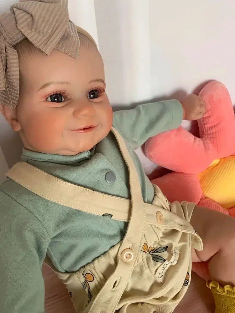 50CM Lifelike Reborn Baby Dolls Maddie Girl Silicone Vinyl Newborn 3D Skin Visible Veins DIY Toys Christmas Gift For Girls-Maternity Miracles - Mom & Baby Gifts