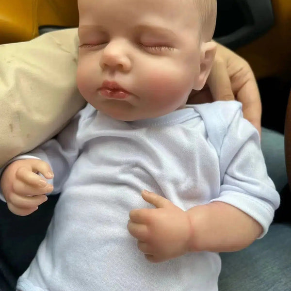 50CM Realistic Finished Bebe Reborn Silicone Vinyl Cloth Body Doll LouLou Handmade Toy For Girls Christmas Gift-Maternity Miracles - Mom & Baby Gifts
