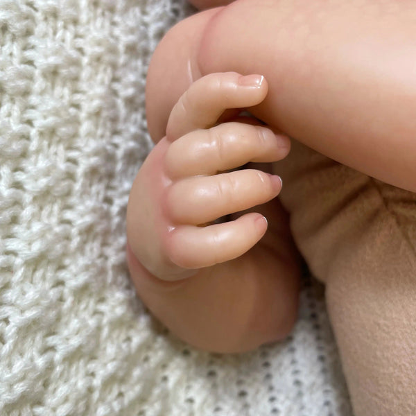 50CM Realistic Finished Bebe Reborn Silicone Vinyl Cloth Body Doll LouLou Handmade Toy For Girls Christmas Gift-Maternity Miracles - Mom & Baby Gifts