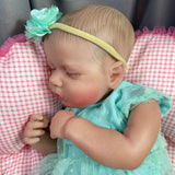 50CM LouLou Reborn Baby Dolls Sleeping Girl Lifelike Silicone Vinyl Newborn 3D Skin Visible Veins DIY Toys For Girls-Maternity Miracles - Mom & Baby Gifts
