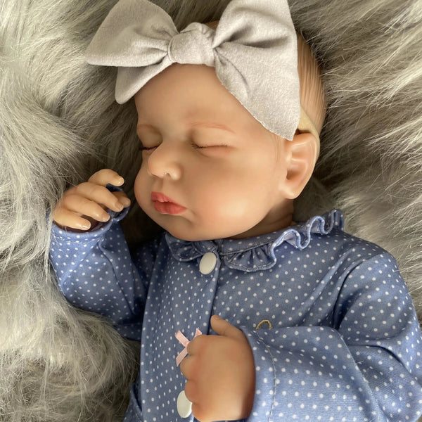 20 Inches LouLou Bebe Reborn Dolls 3D Skin Realistic Baby Alive Lifelike Newborn Handmade Vinyl Doll Kids Girls Gift-Maternity Miracles - Mom & Baby Gifts