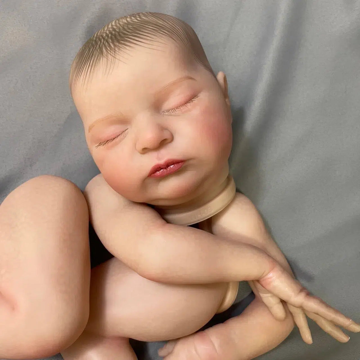 20Inch Already Painted Reborn Doll Kit Laura 3D Painted Skin Mold High Quality Handmade Newborn Baby Doll Parts With Cloth Body-Maternity Miracles - Mom & Baby Gifts