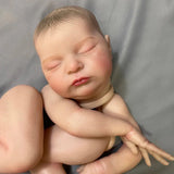 20Inch Already Painted Reborn Doll Kit Laura 3D Painted Skin Mold High Quality Handmade Newborn Baby Doll Parts With Cloth Body-Maternity Miracles - Mom & Baby Gifts
