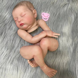 20Inch Already Painted Reborn Doll Kit Laura 3D Painted Skin Mold High Quality Handmade Newborn Baby Doll Parts With Cloth Body-Maternity Miracles - Mom & Baby Gifts