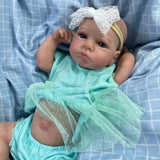 50CM Reborn LouLou Awake Full Vinyl Body Girl Washable Newborn Baby Doll Reborn 3D Skin Tone Visible Veins Doll For Kids Gift-Maternity Miracles - Mom & Baby Gifts