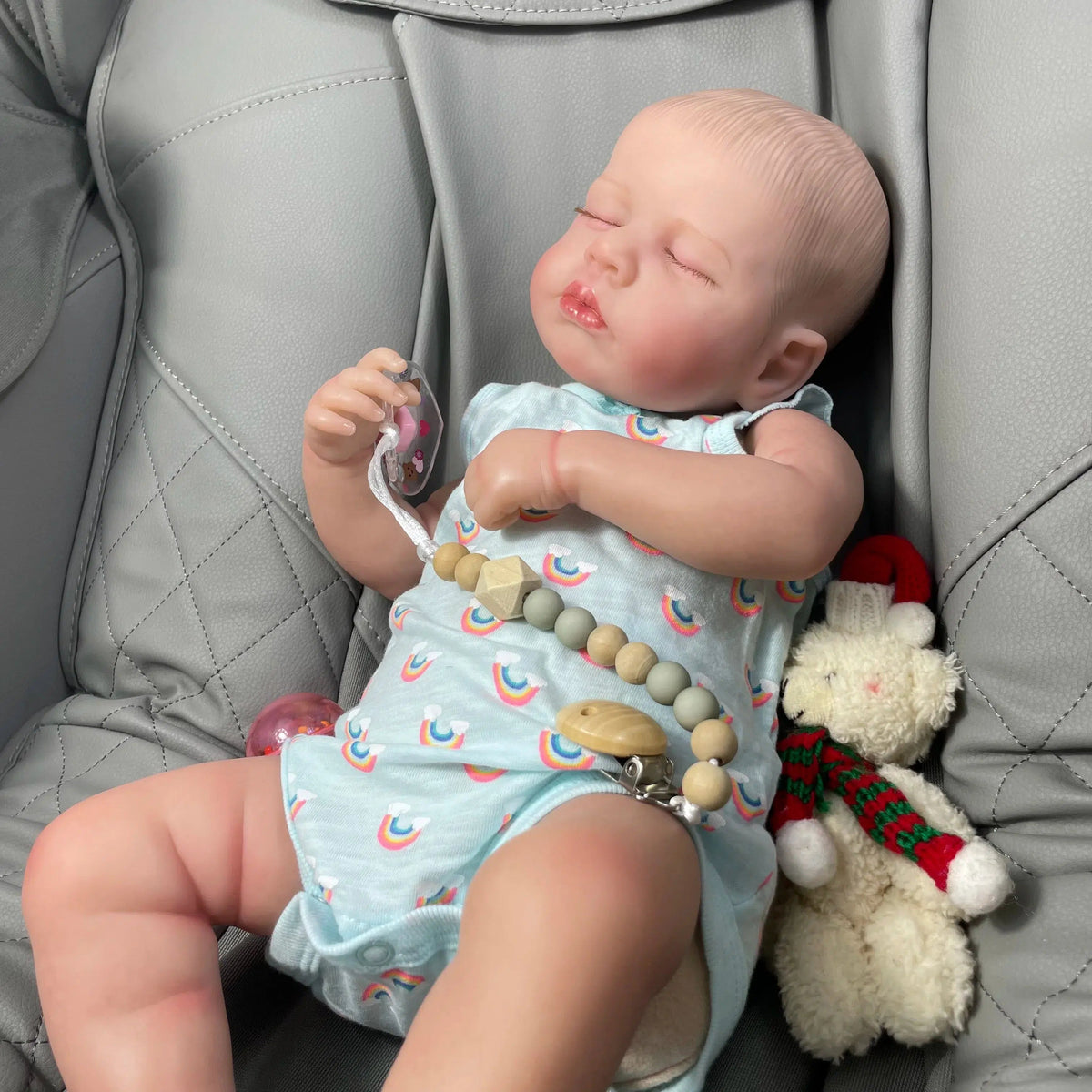 New 50CM Reborn Baby Dolls LouLou Lifelike Silicone Vinyl Newborn 3D Skin Visible Veins DIY Toys Christmas Gift For Girls-Maternity Miracles - Mom & Baby Gifts