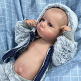 20inch Reborn Doll LouLou Awake Full Silicone Vinyl Body Washable Newborn Baby Doll 3D Skin Tone Visible Veins Dolls Gift-Maternity Miracles - Mom & Baby Gifts