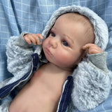 20inch Reborn Doll LouLou Awake Full Silicone Vinyl Body Washable Newborn Baby Doll 3D Skin Tone Visible Veins Dolls Gift-Maternity Miracles - Mom & Baby Gifts