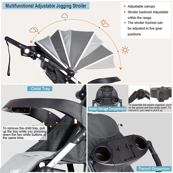 2023 Maternity Single Toddler Jogging Stroller-Maternity Miracles - Mom & Baby Gifts