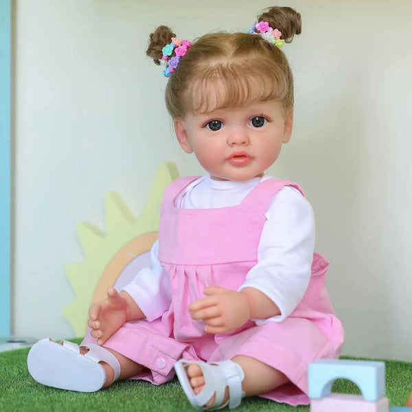 NPK 55CM Full Body Soft Silicone Vinyl Reborn Toddler Betty Lifelike Soft Touch Flexible 3D Skin Visible Layers Painting-Maternity Miracles - Mom & Baby Gifts