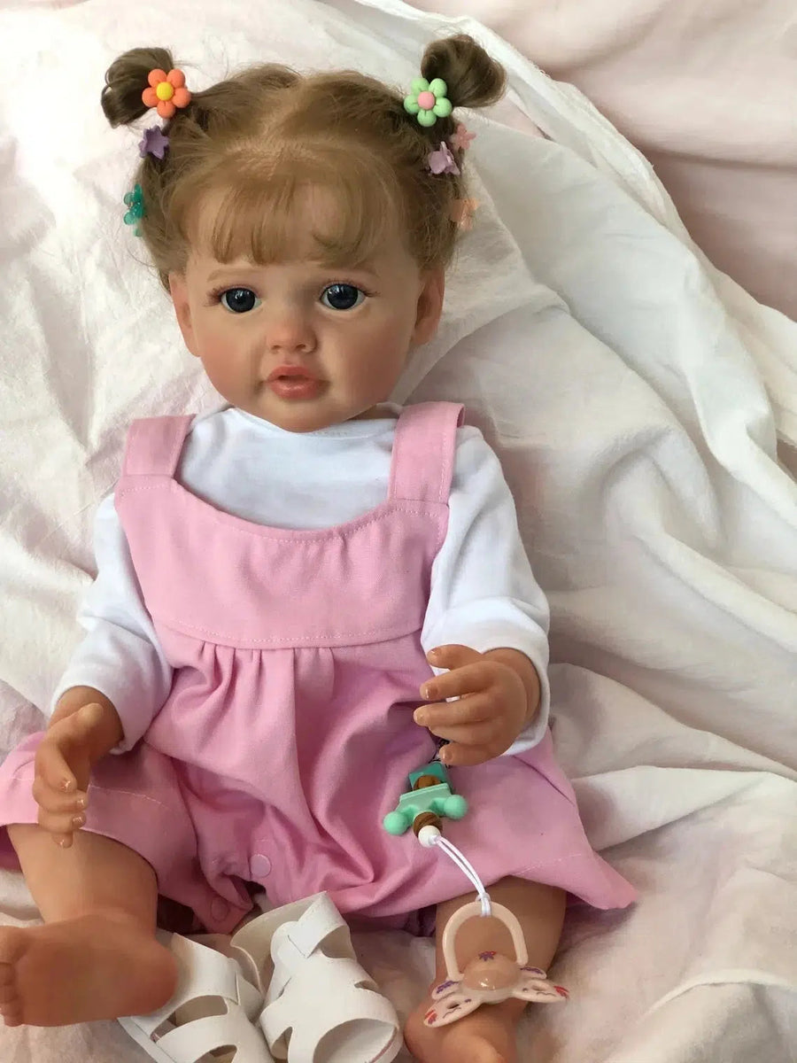 55CM Full Body Silicone Waterproof Reborn Toddler Girl Doll Princess Betty Lifelike Soft Touch 3D Skin Multiple Layers Painting-Maternity Miracles - Mom & Baby Gifts