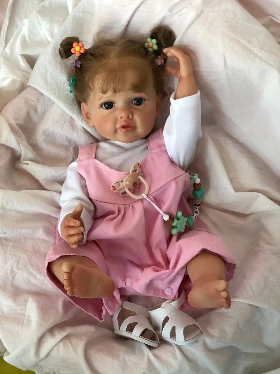55CM Full Body Silicone Waterproof Reborn Toddler Girl Doll Princess Betty Lifelike Soft Touch 3D Skin Multiple Layers Painting-Maternity Miracles - Mom & Baby Gifts
