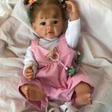 55CM Full Body Silicone Waterproof Reborn Toddler Girl Doll Princess Betty Lifelike Soft Touch 3D Skin Multiple Layers Painting-Maternity Miracles - Mom & Baby Gifts