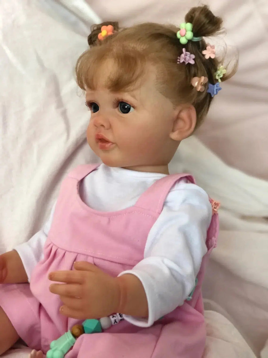 55CM Full Body Silicone Waterproof Reborn Toddler Girl Doll Princess Betty Lifelike Soft Touch 3D Skin Multiple Layers Painting-Maternity Miracles - Mom & Baby Gifts