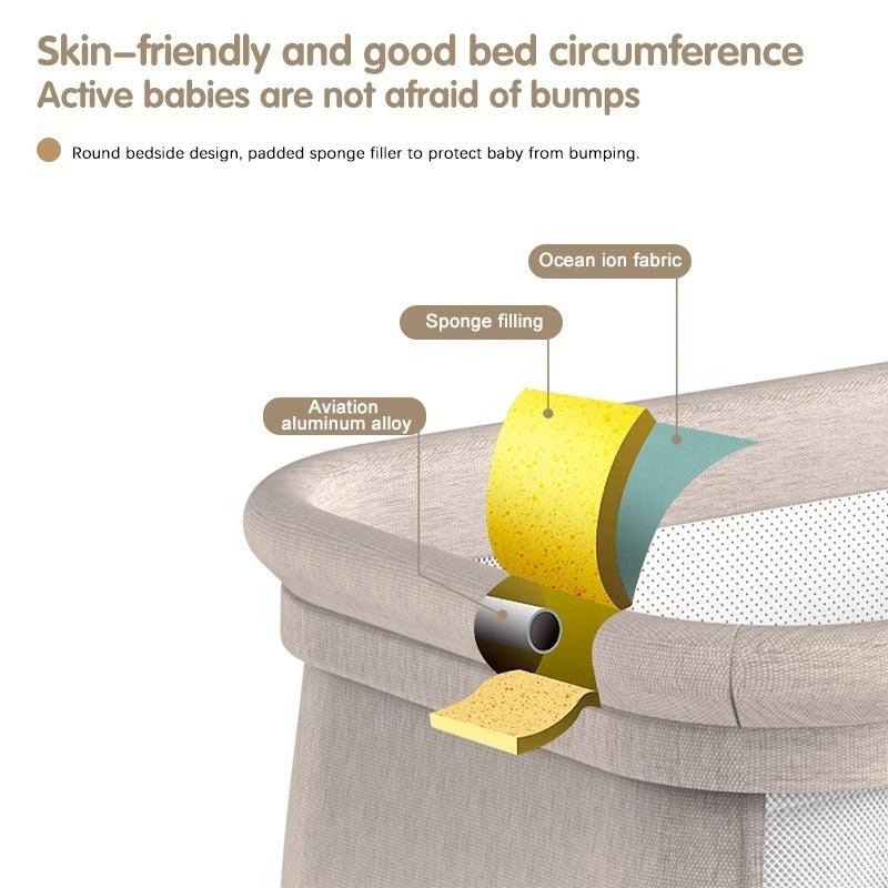 3-in-1 Premium Baby Bedside Sleeper-Maternity Miracles - Mom & Baby Gifts