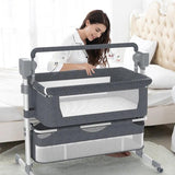 3-in-1 Premium Baby Bedside Sleeper-Maternity Miracles - Mom & Baby Gifts