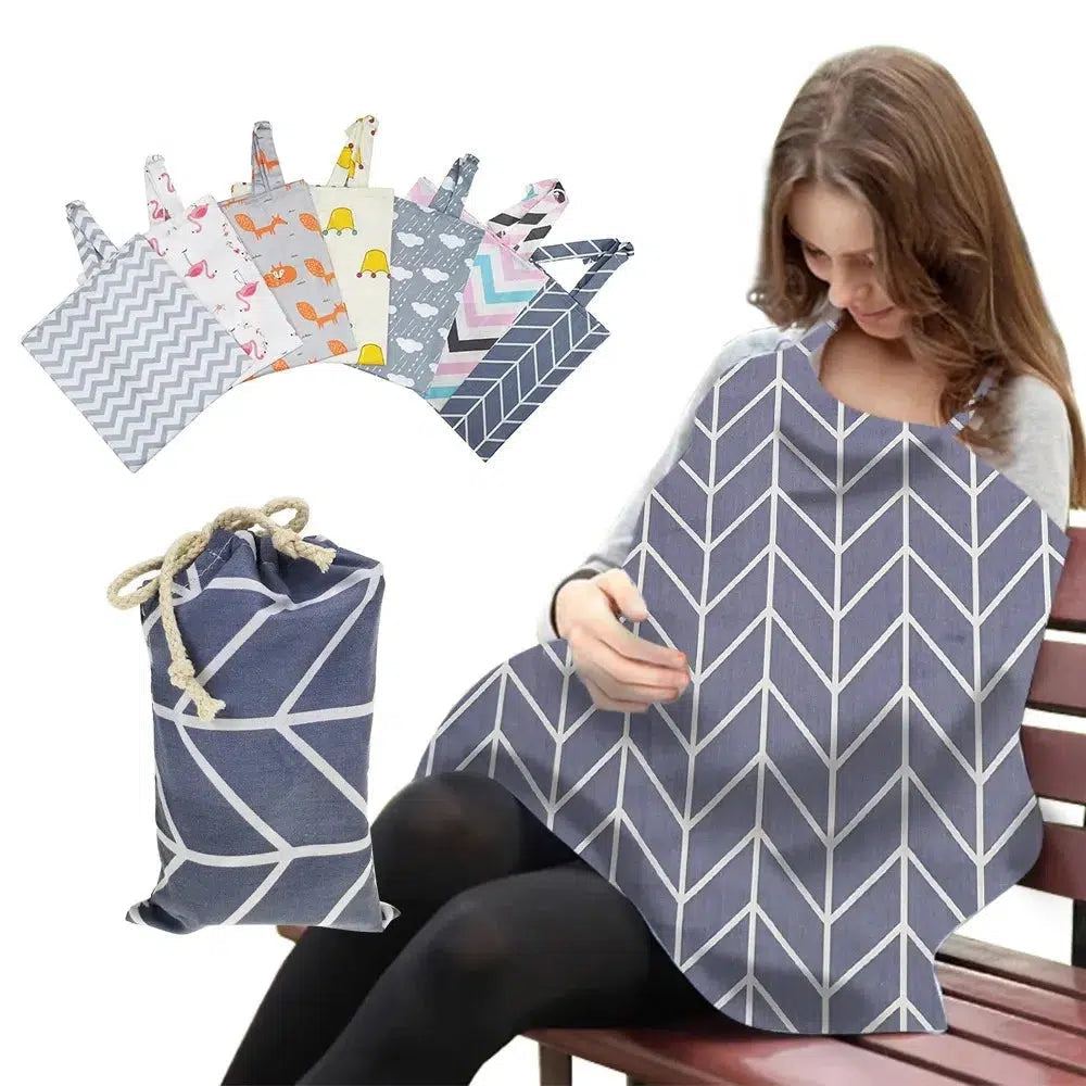 Breathable Cotton Nursing Cover-Maternity Miracles - Mom & Baby Gifts
