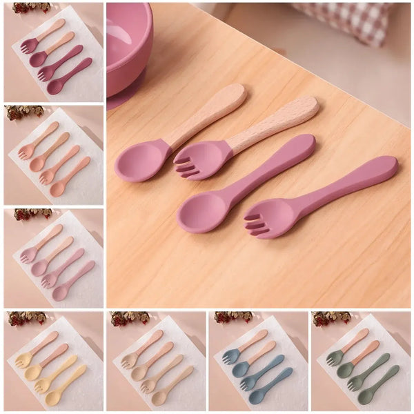 Alternate view 2 of Colorful Baby Utensil Set