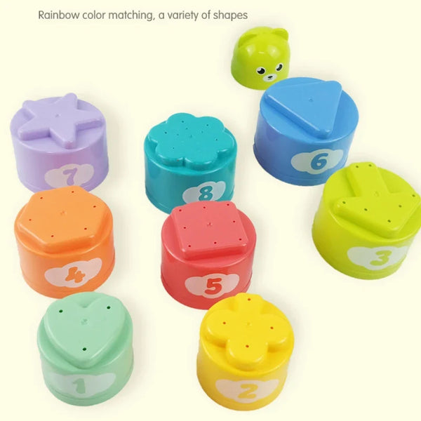 Colorful Stacking Learning Cups