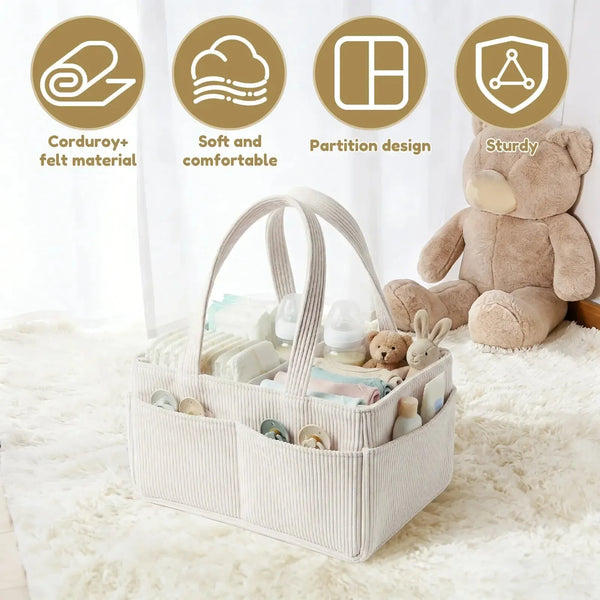 Alternate view 3 of Corduroy Baby Diaper Organizer