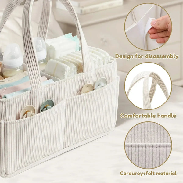 Alternate view 4 of Corduroy Baby Diaper Organizer