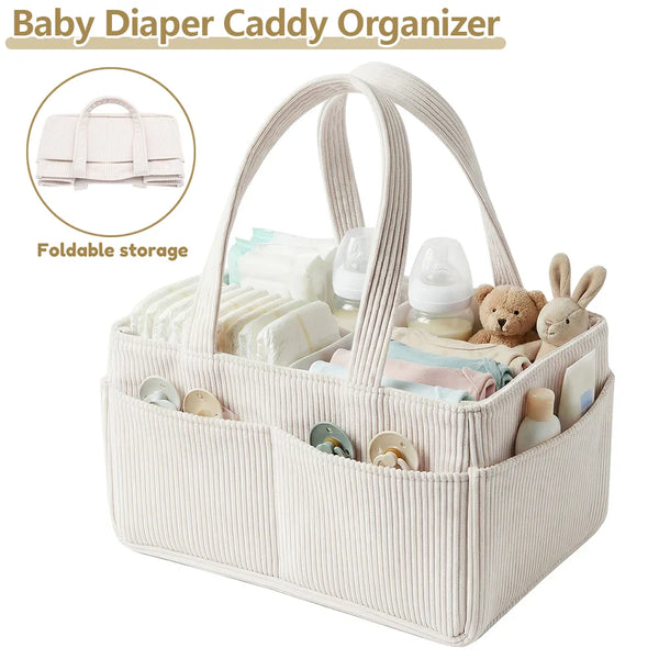 Corduroy Baby Diaper Organizer