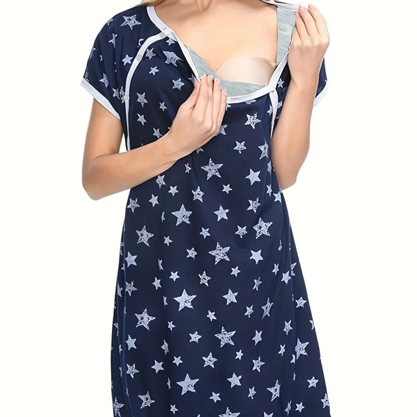 Cozy Maternity Nightgown-Maternity Miracles - Mom & Baby Gifts
